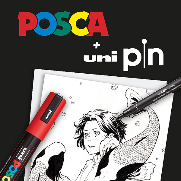 Posca - Uniposca Set Completo Lucca Comics 2023 con 18 Pennarelli